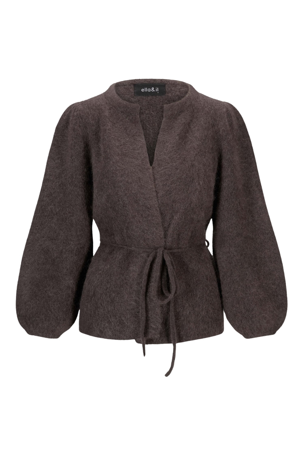 Fredrikke Chunky Cardigan Dark Brown