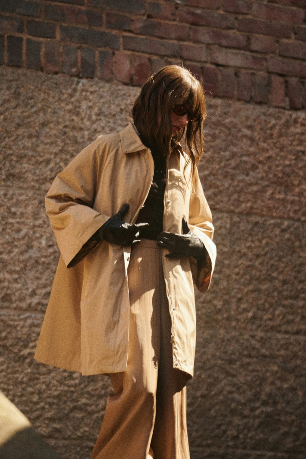 Padded A-line Parka Camel