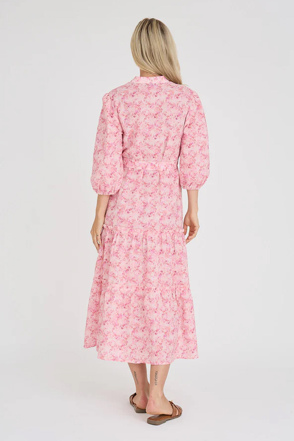 Kate Long Dress Rose/hot pink