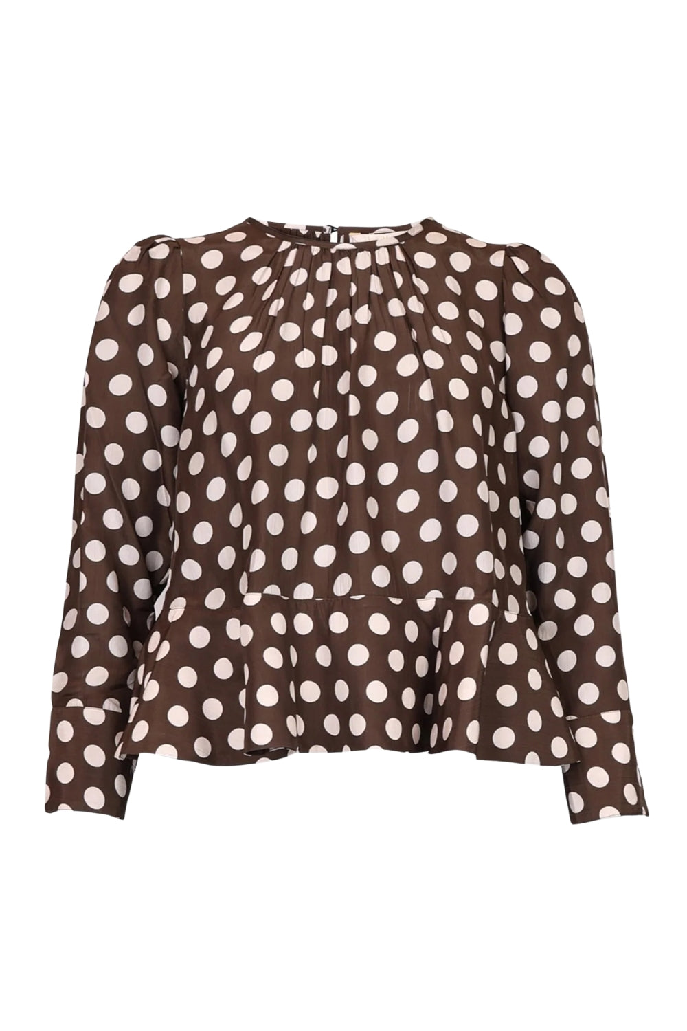 Striped Organza Top Dots