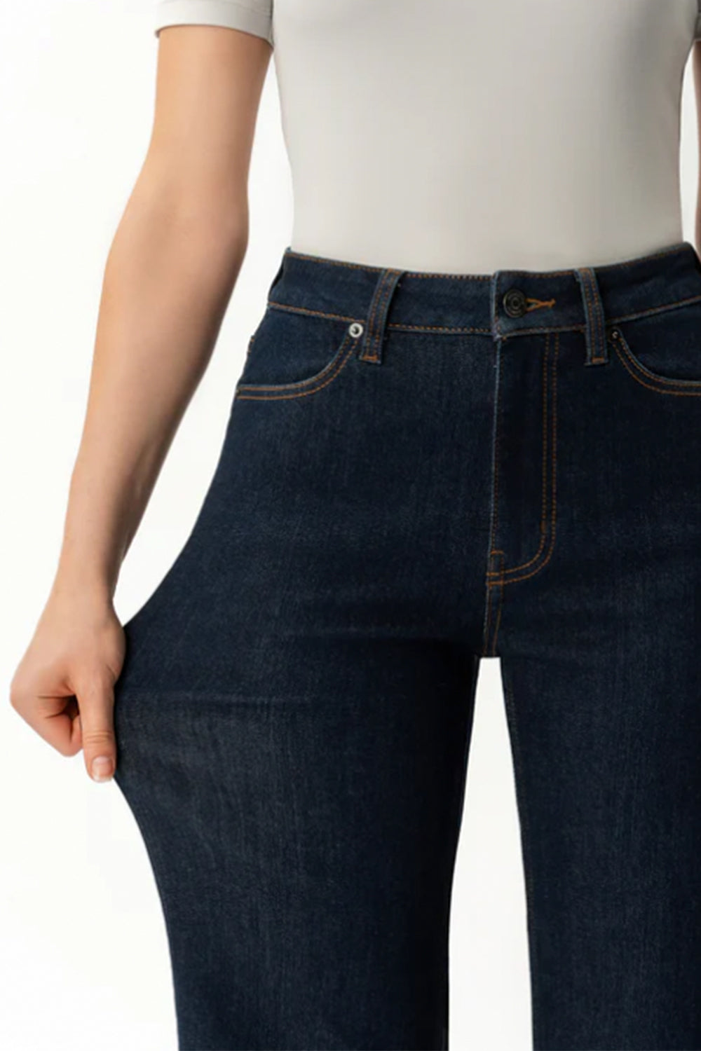 Relaxed Comfort Denim Jeans 30" Dark Blue