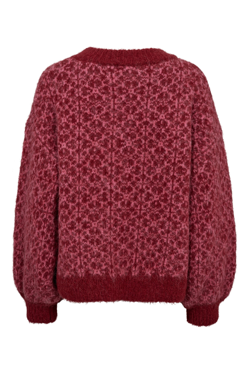 Oslo Knit Pullover Bordeaux/Rose