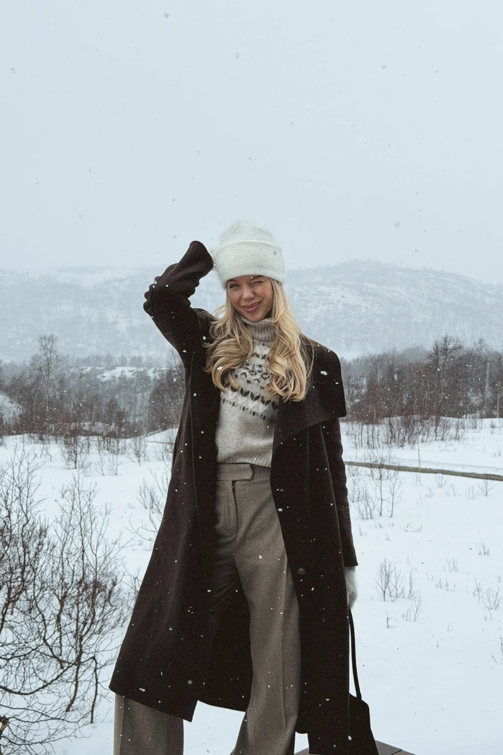 Monica Coat Black Coffee