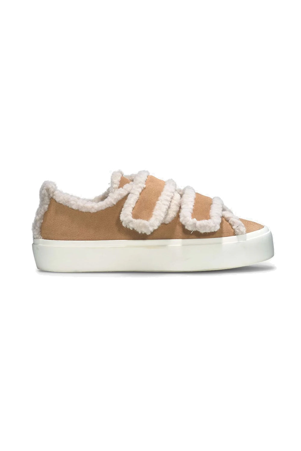 Shearling Low Velcro Beige