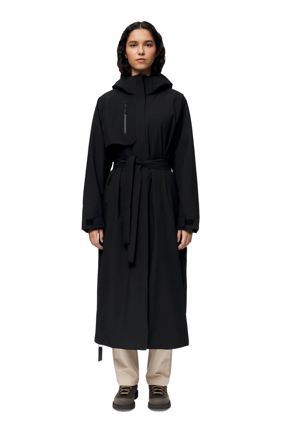 Åse Insulated coat Black