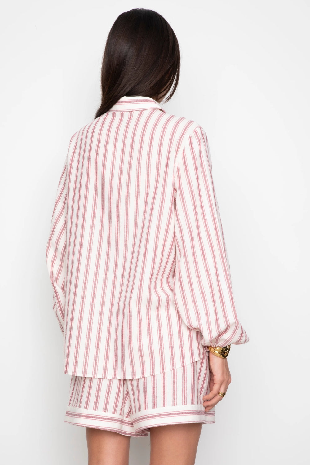 Lilia Shorts Berry stripe