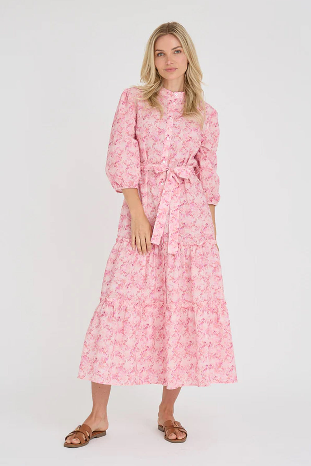 Kate Long Dress Rose/hot pink