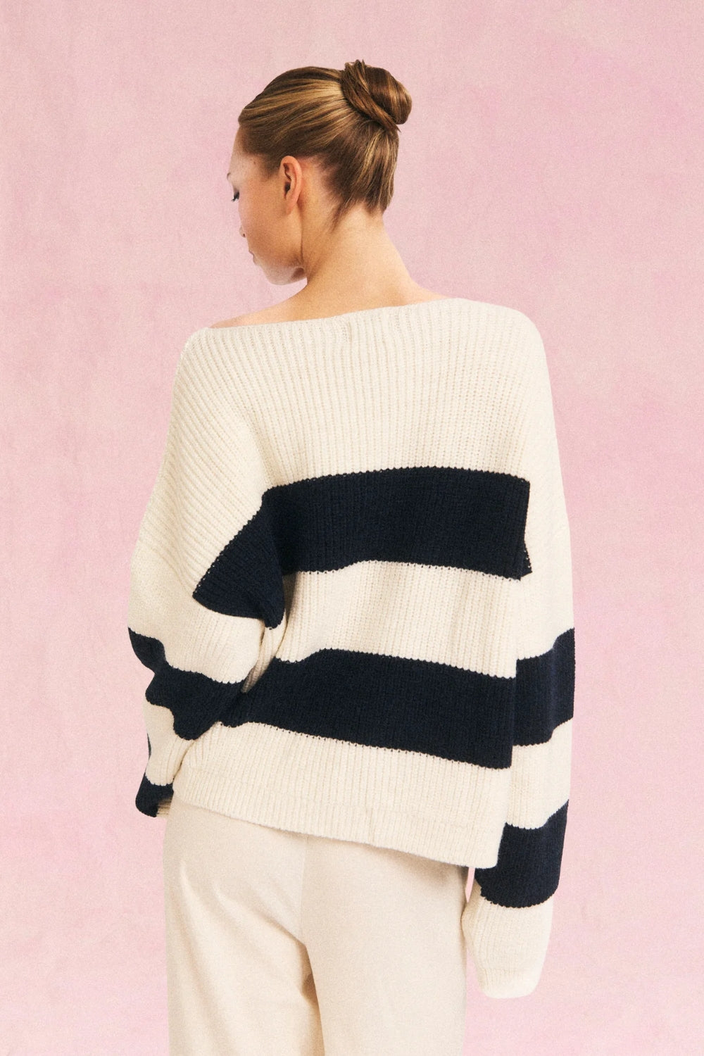 Harbor Strikkegenser Offwhite
