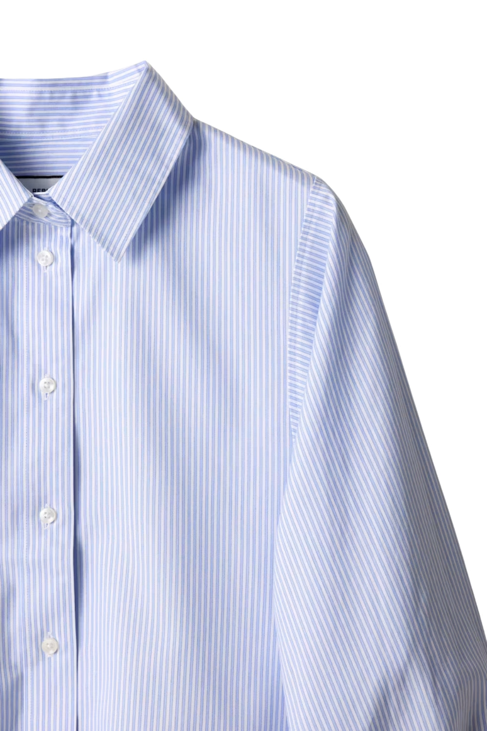 Anne Striped Shirt Skyblue/White