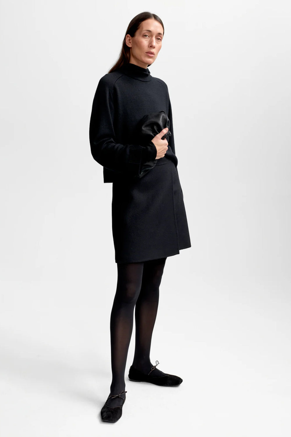 Kaia Wool Skirt Black