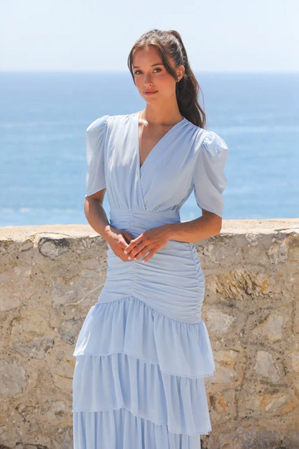 Jenna maxi Dress Light blue