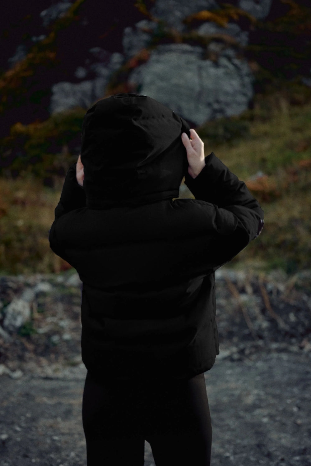 W. Aurora Puffer Jacket Black