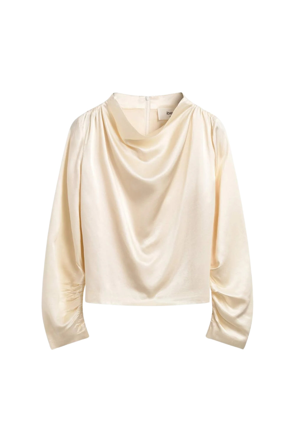 Beverly Satin Top Pearl white