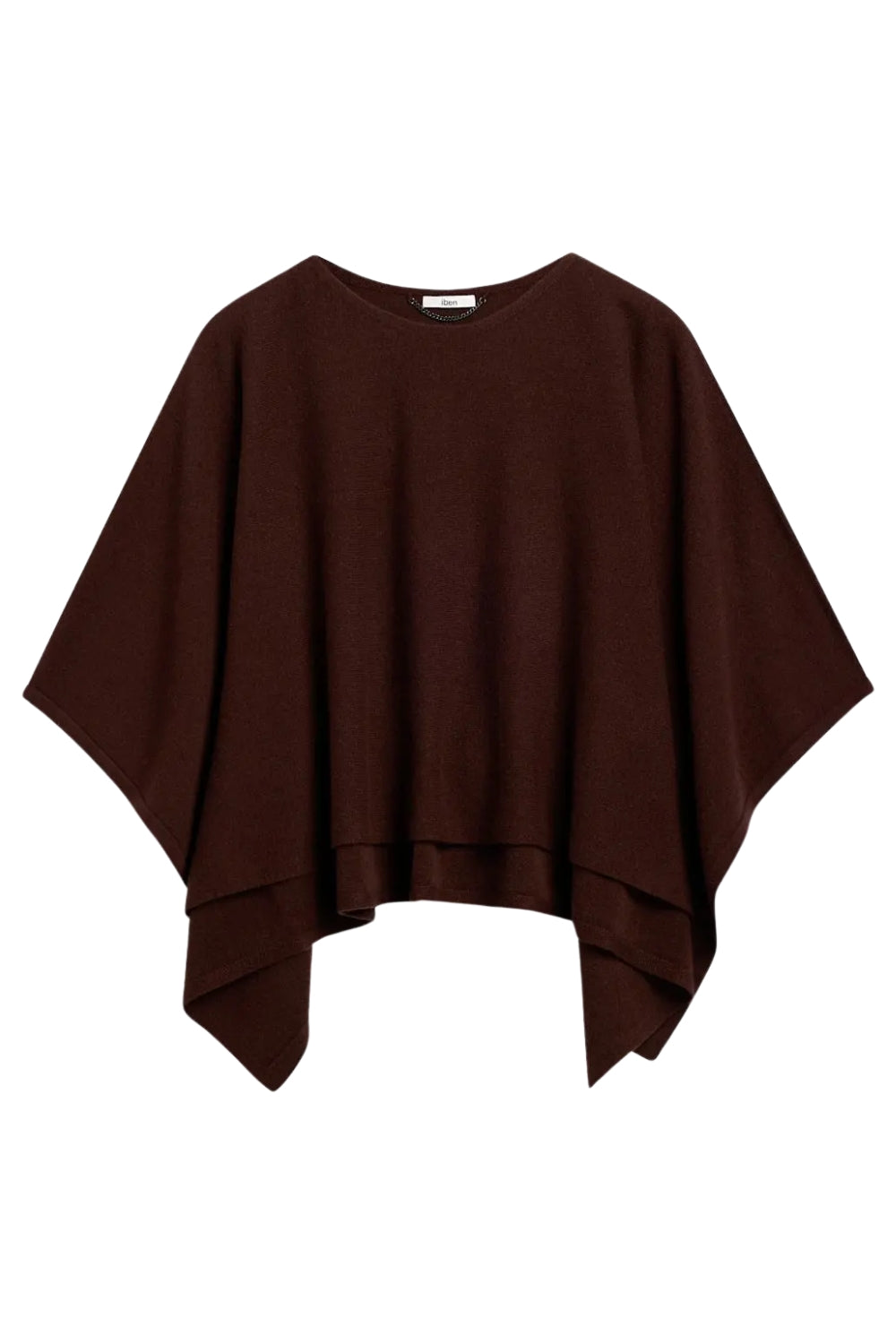 Enzo Merino Poncho Cocoa Brown