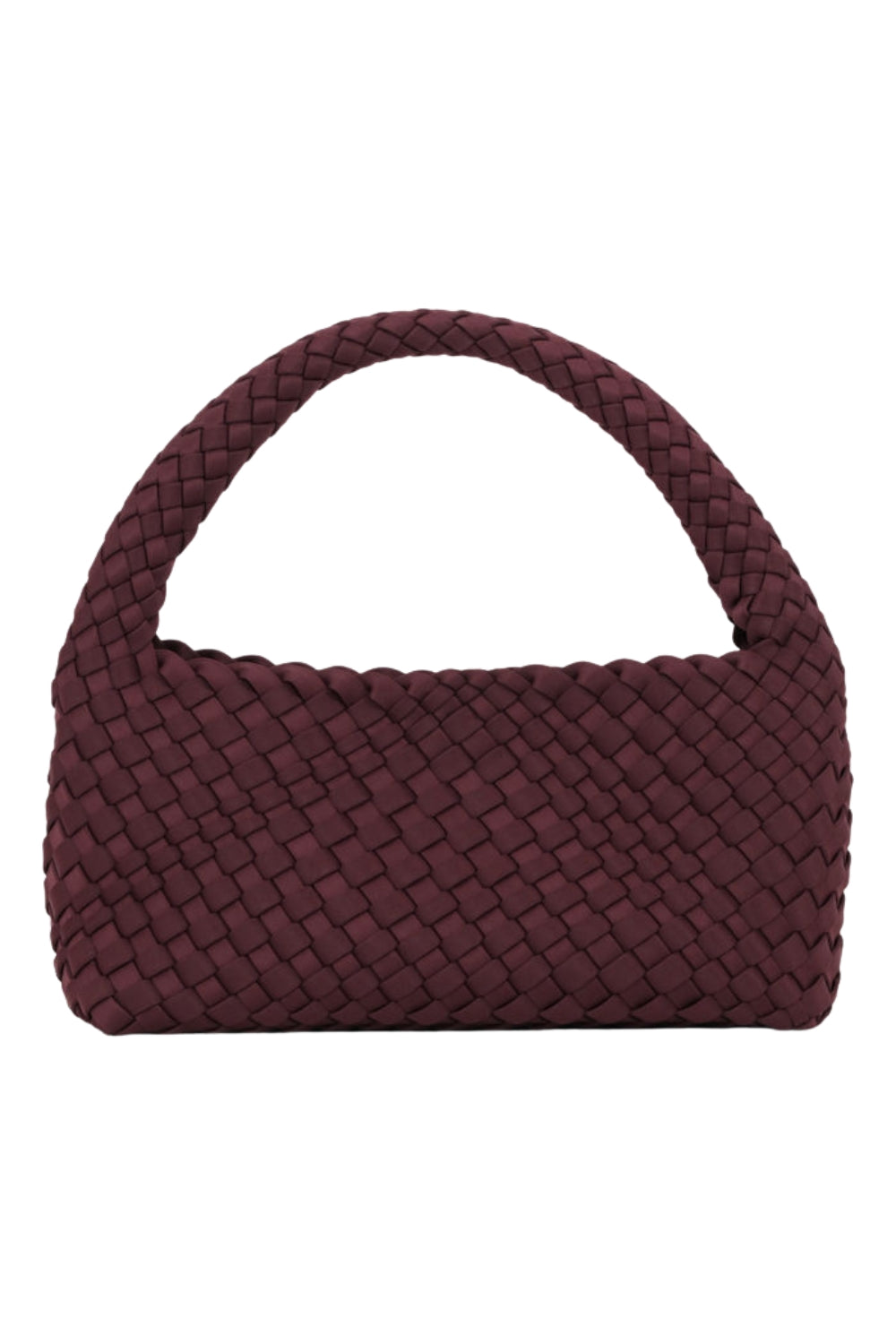 Woven Scuba Mini Bag With Pouch Burgundy