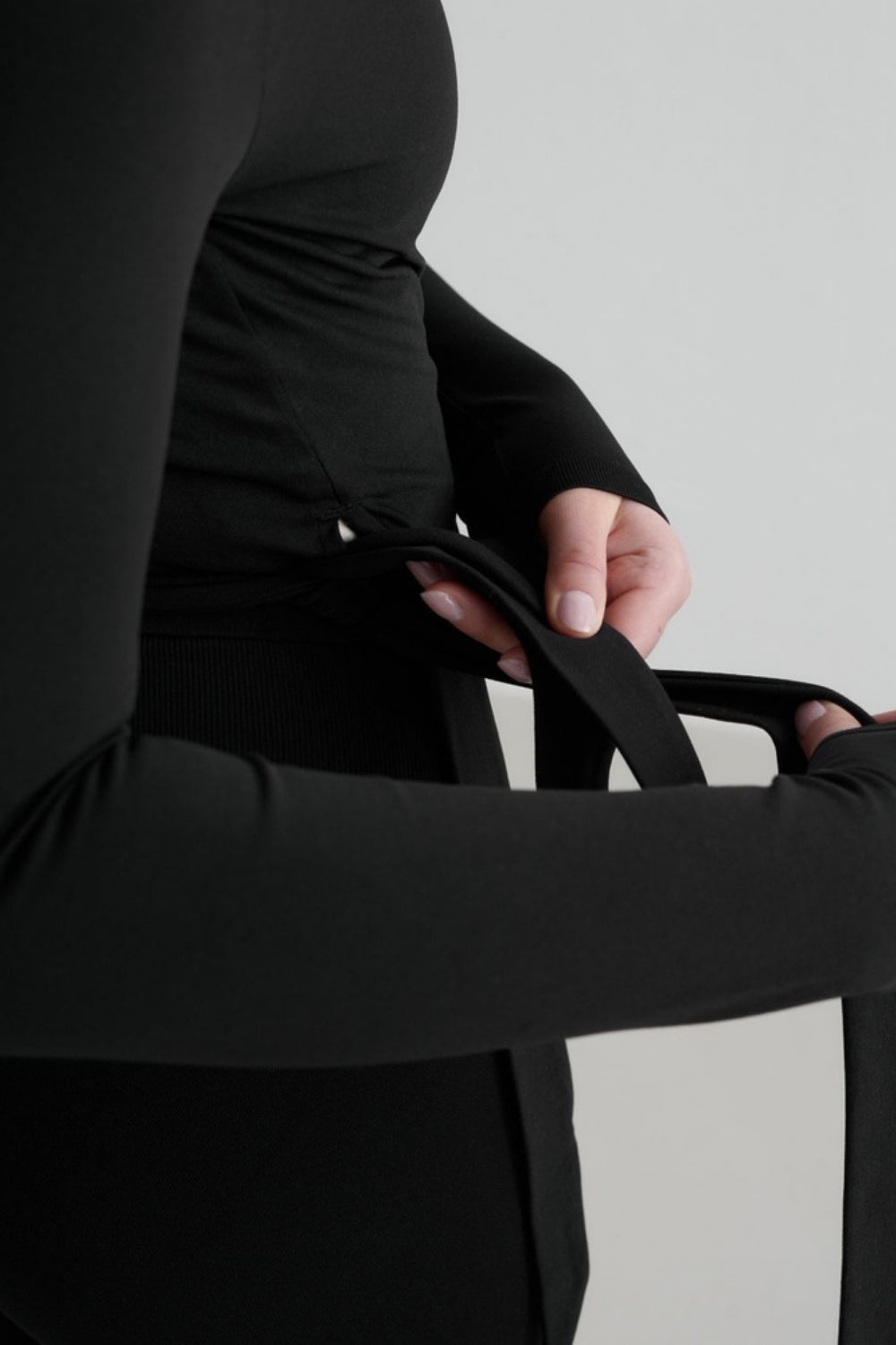 Shape Seamless Wrap Long Sleeve Black