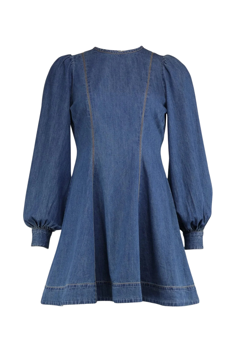 Denim Fittet Dress French Blue