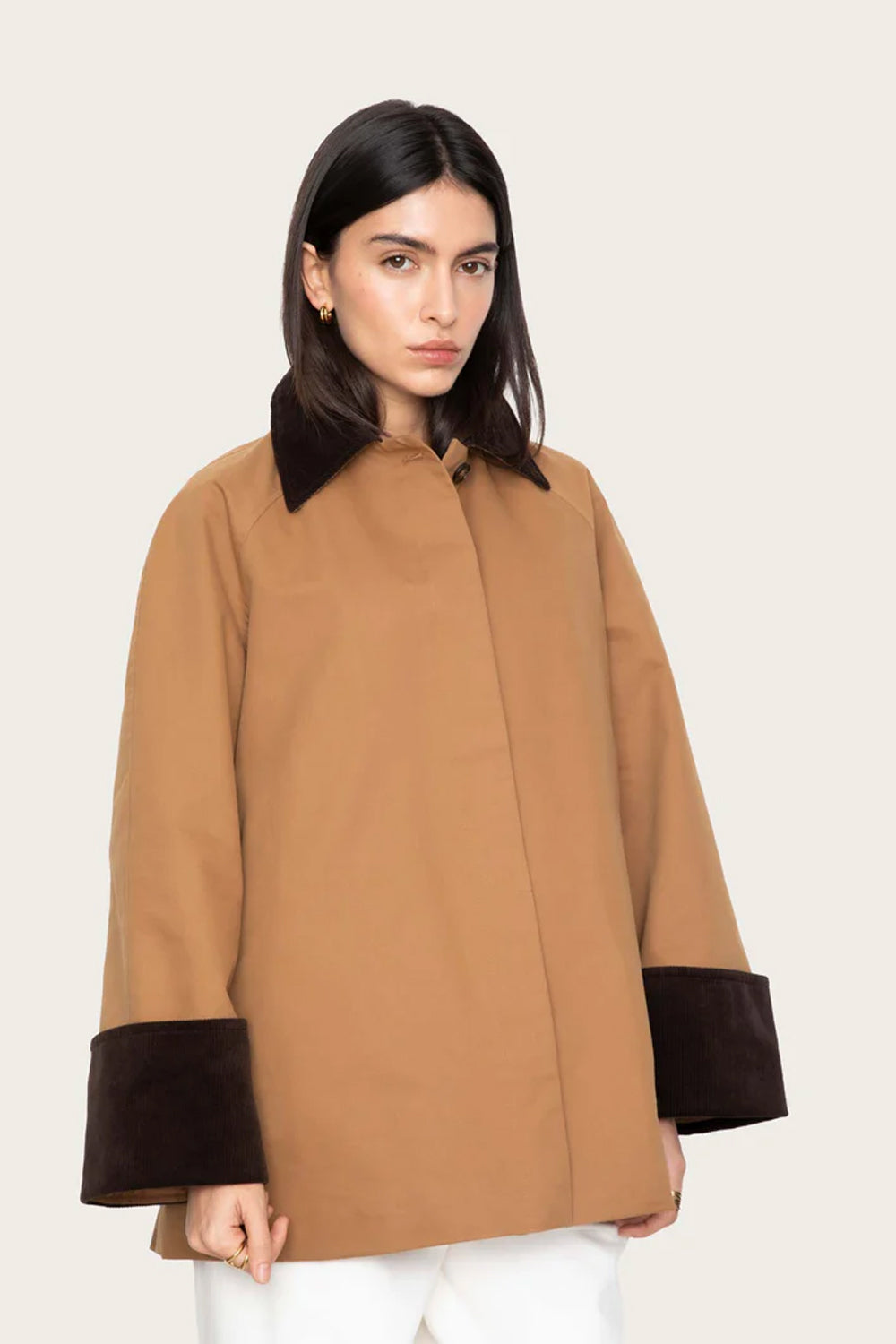 Heather Jacket Dark Camel