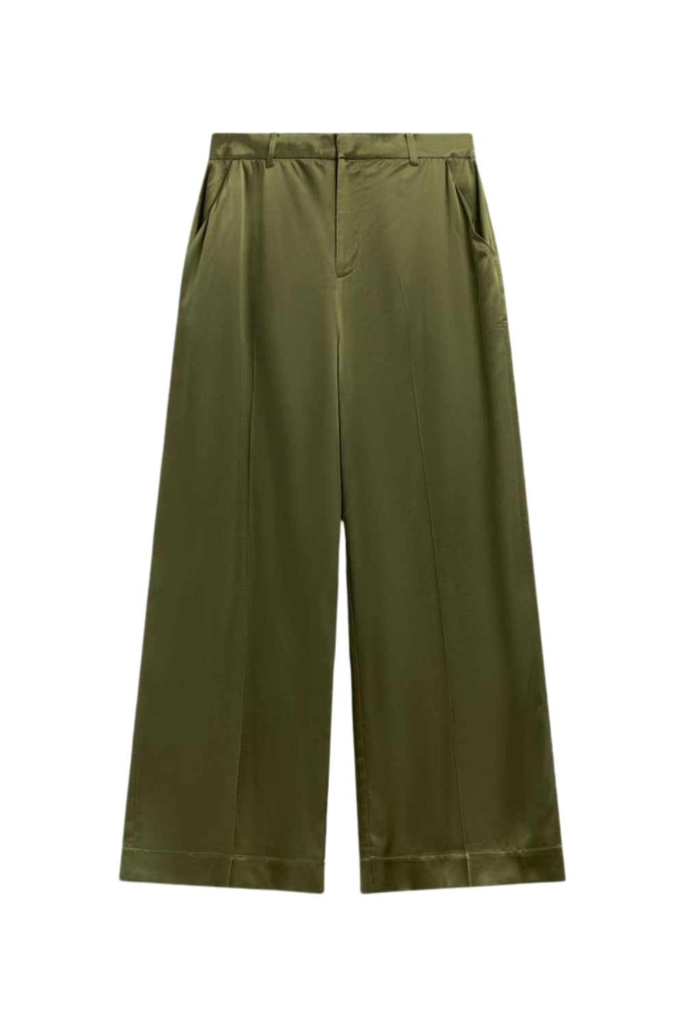 Reign Tailored Satin Moss Green