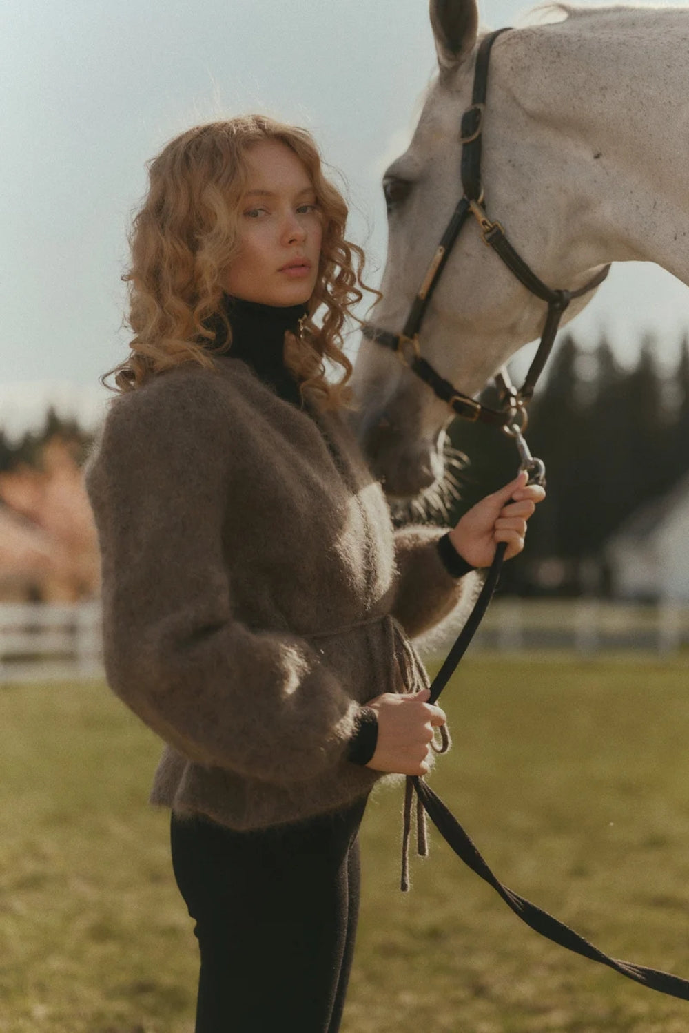 Fredrikke Chunky Cardigan Brown