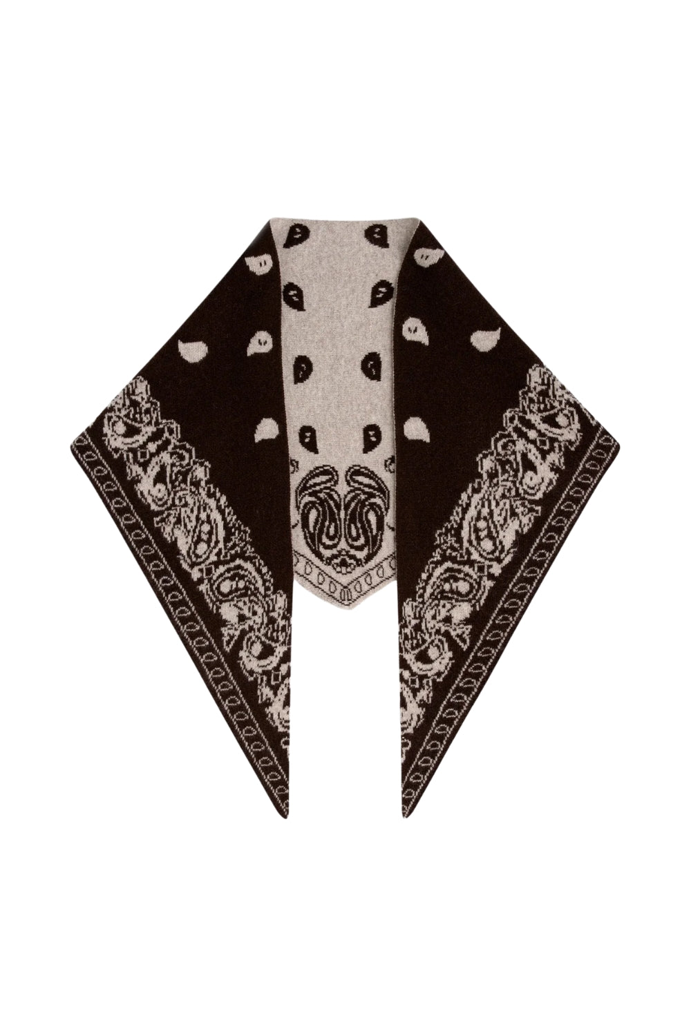 Angela Scarf Multi Black Coffee/Cream