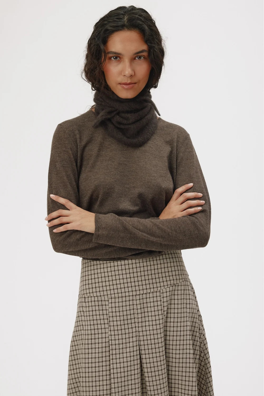 Paula Scarf Espresso Brown