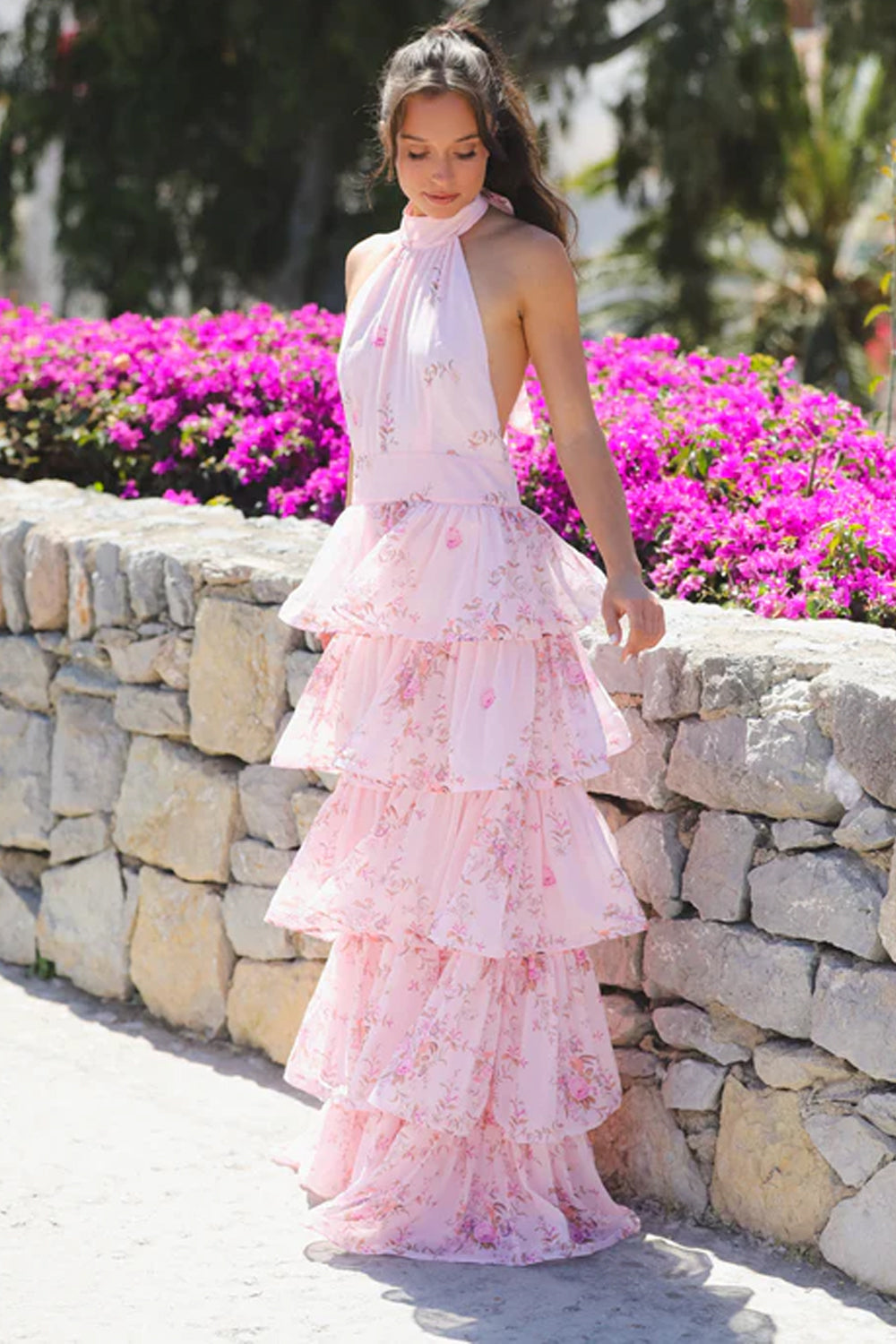 Angeline Maxi Dress Blush Bloom