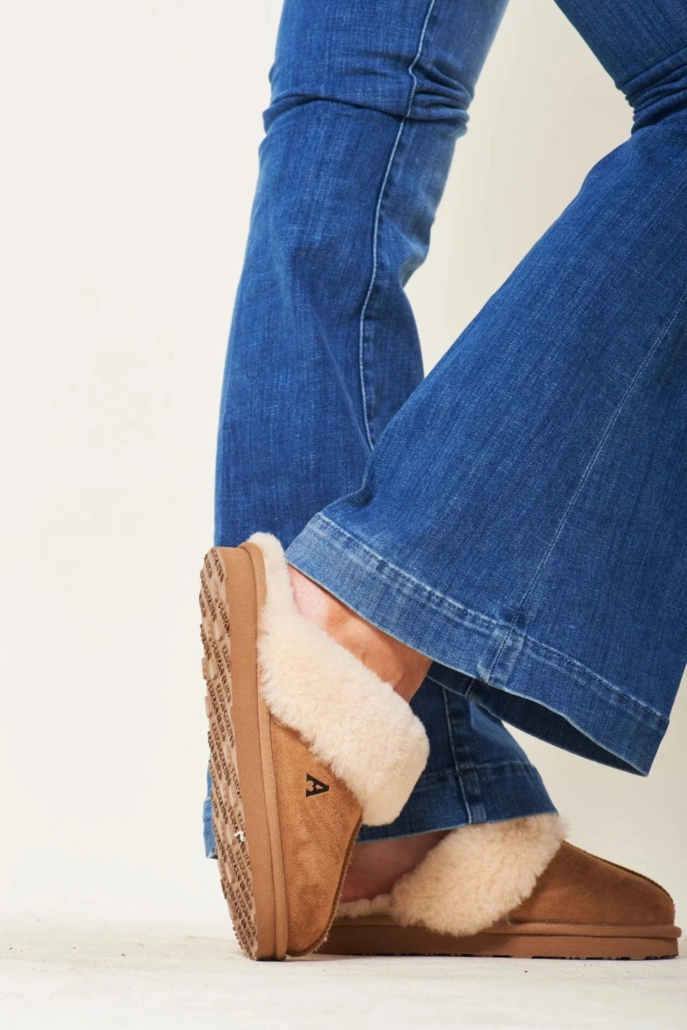 Shearling Slippers Chestnut