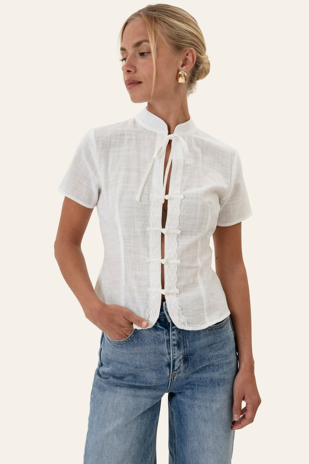 TyraIC Blouse White