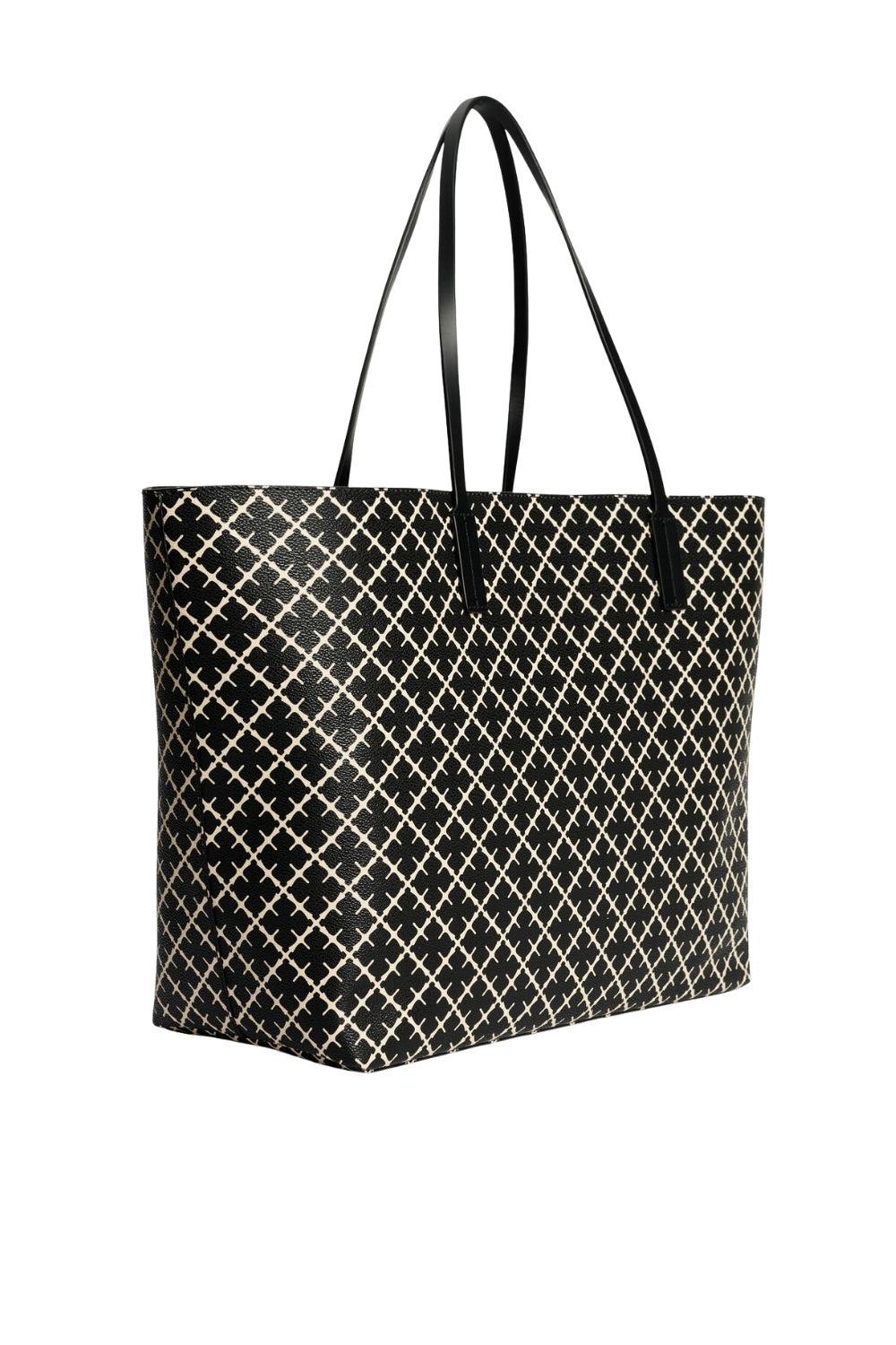 Abi printed Tote Bag Black