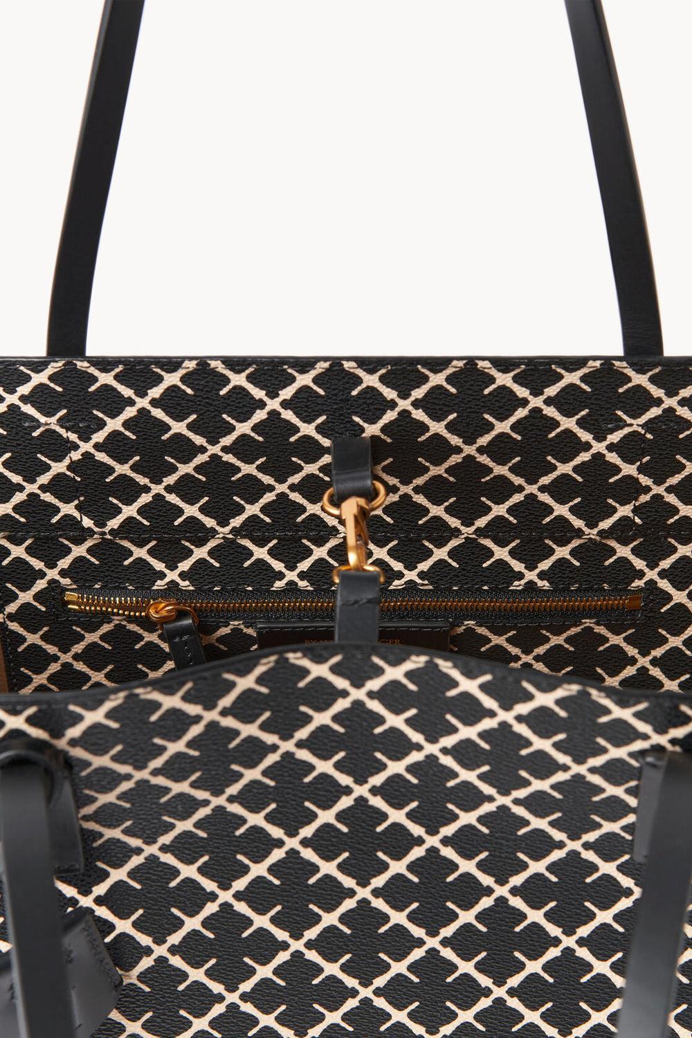 Abigail printed Tote Bag Black
