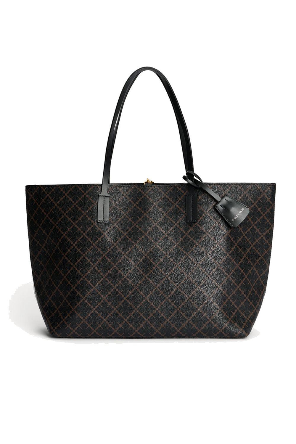 Abigail printed Tote Bag Dark Chocolate