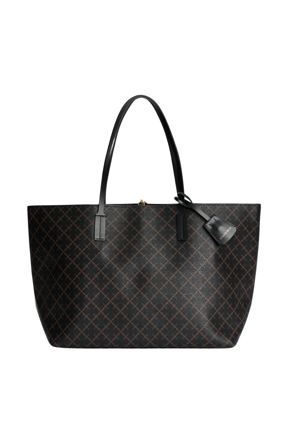 Abigail printed Tote Bag Dark Chocolate