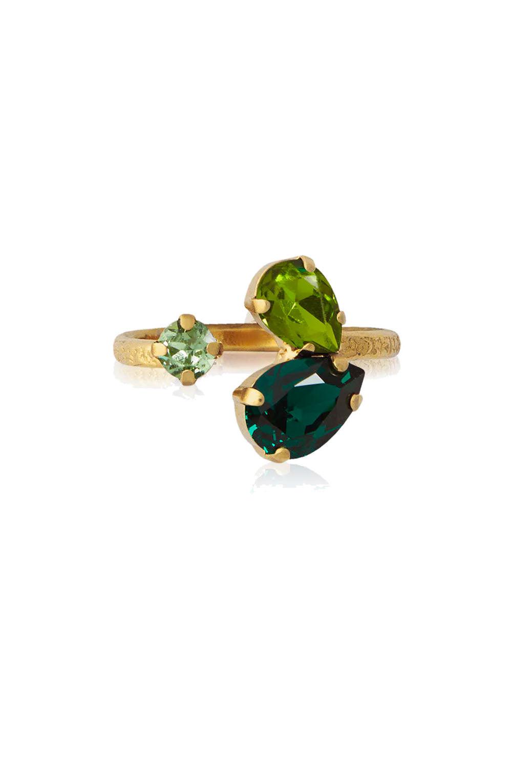 Alisia Ring Gold Green Combo