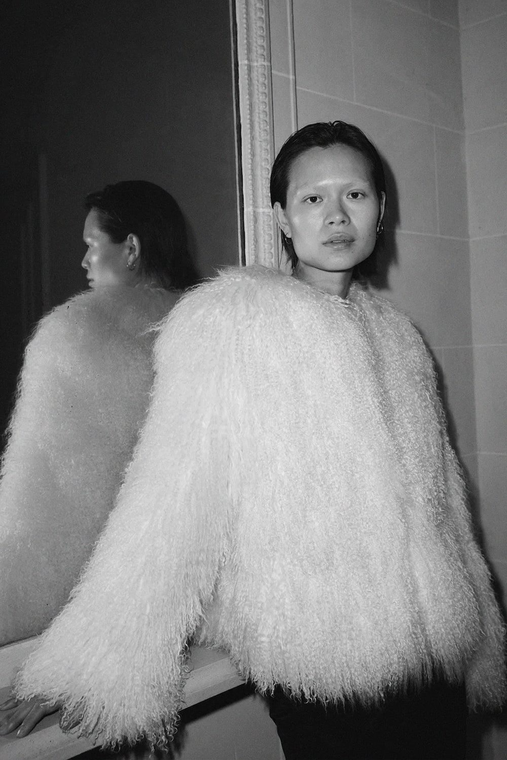 All night Jacket short Cream