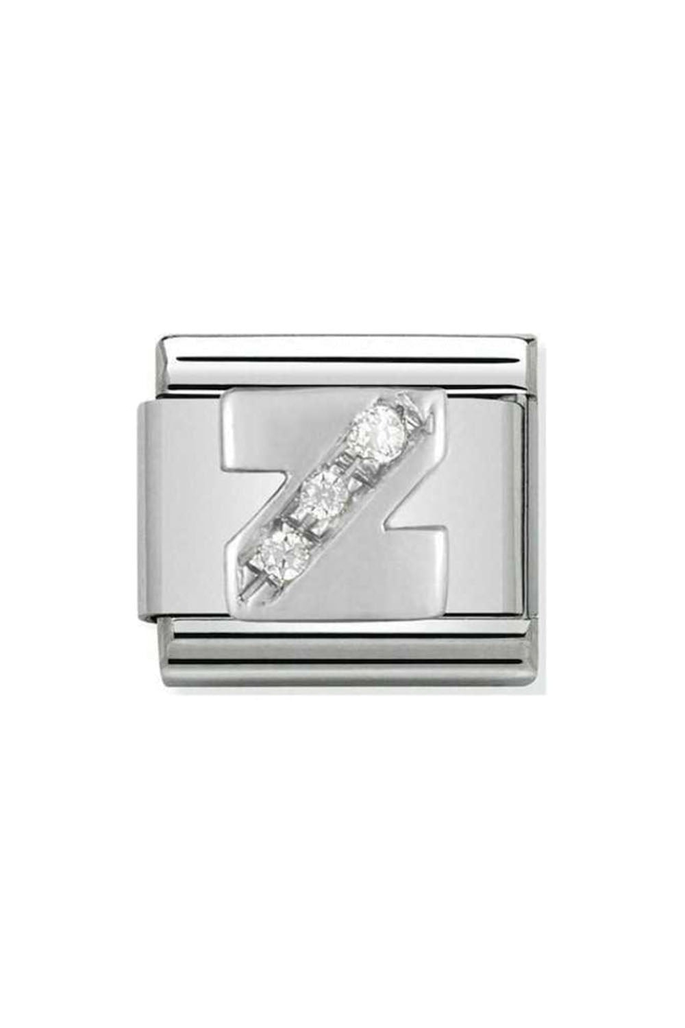 Alphabet 925 sterling Silver with CZ Z