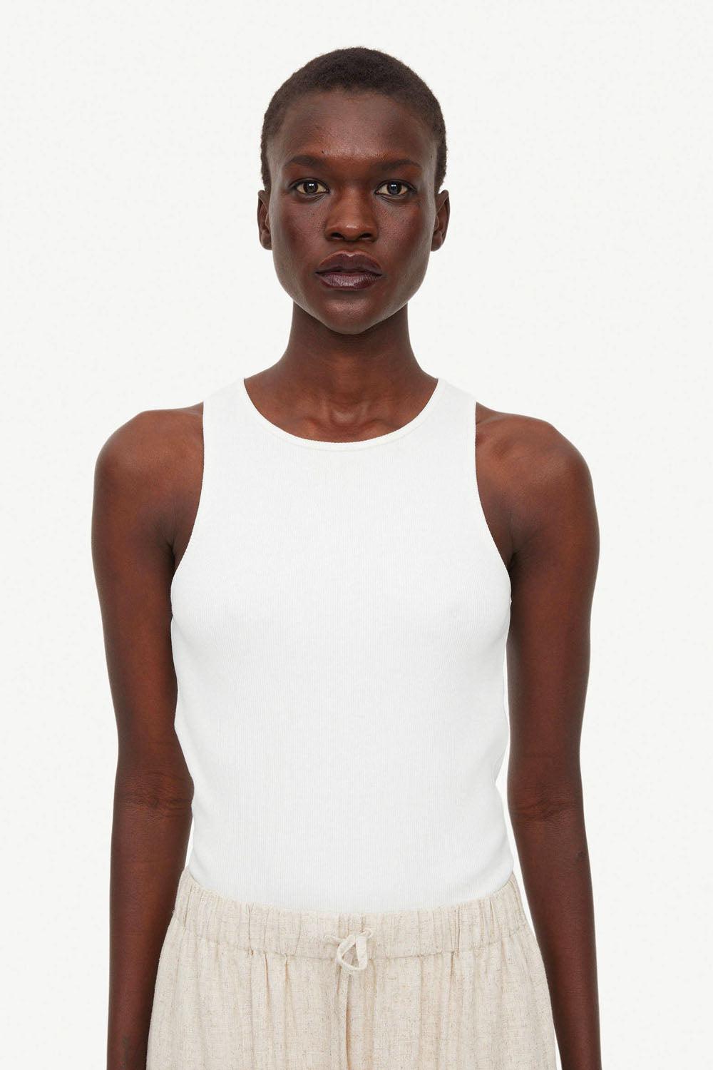 Amani Tank Top Soft White