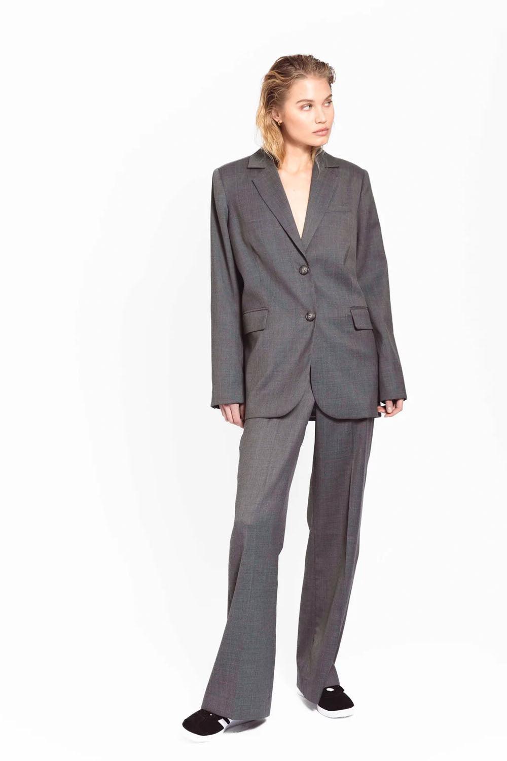 Amaya Blazer Dark Grey