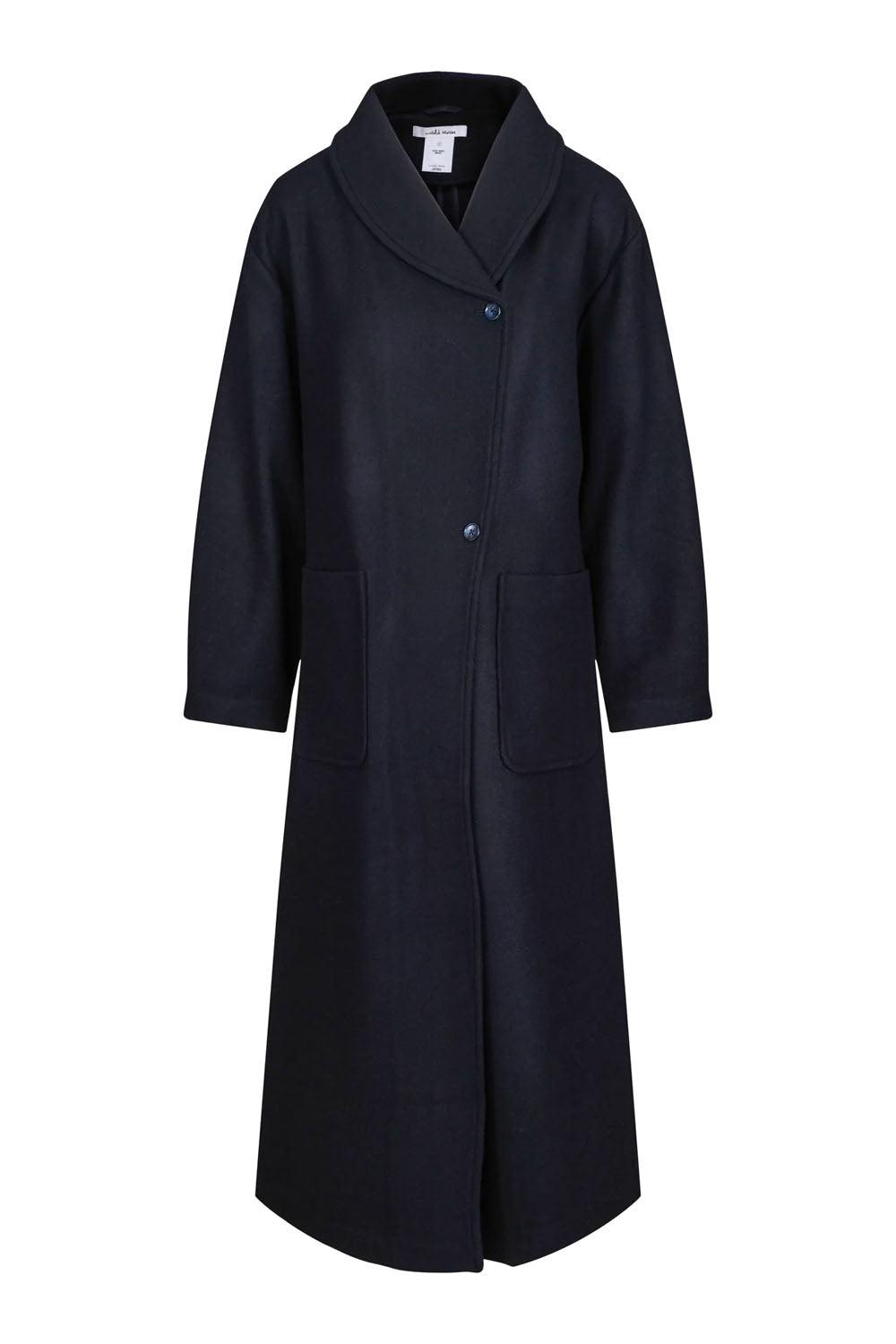Amber Long Coat Vulcan Blue