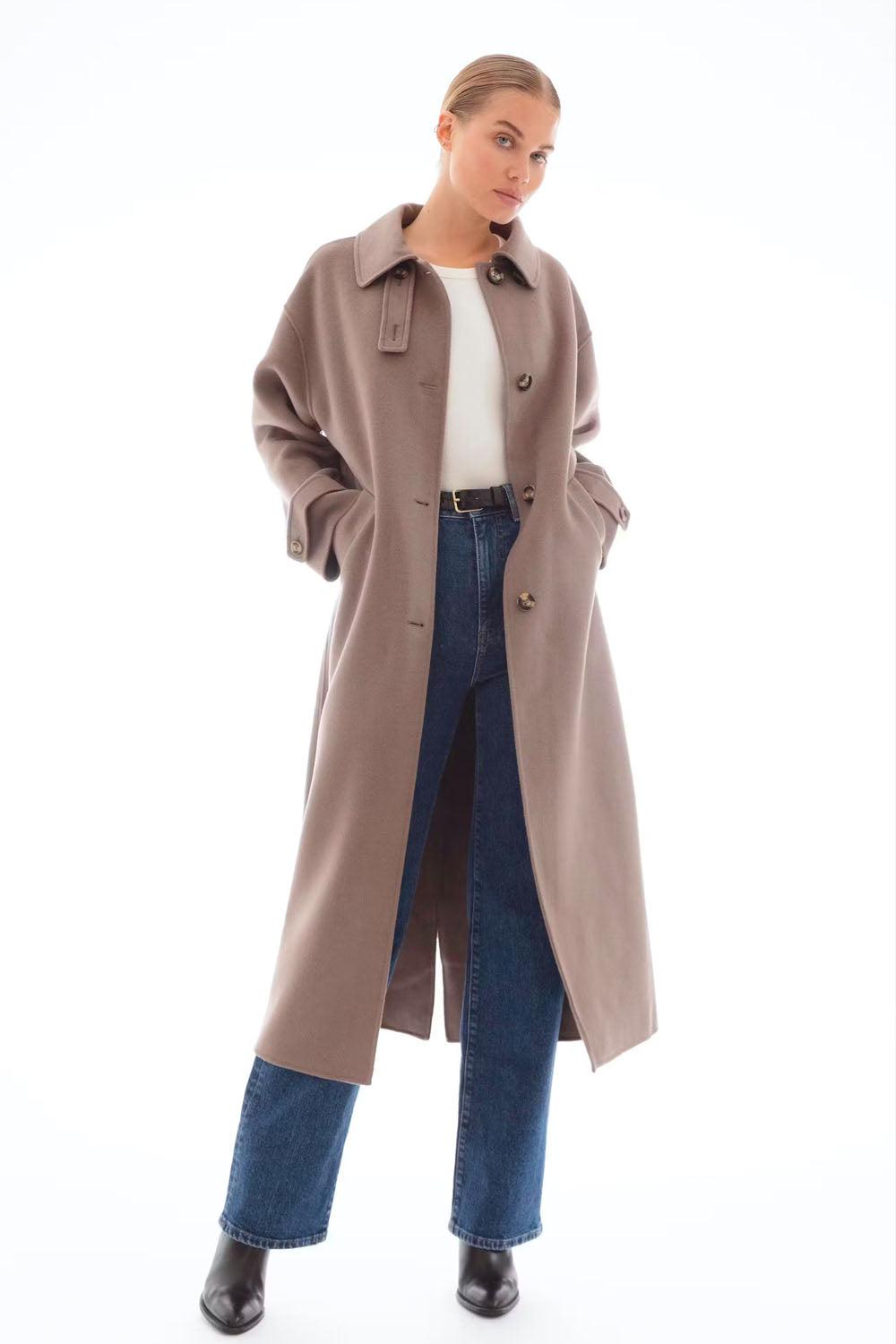 Amelia Coat Taupe