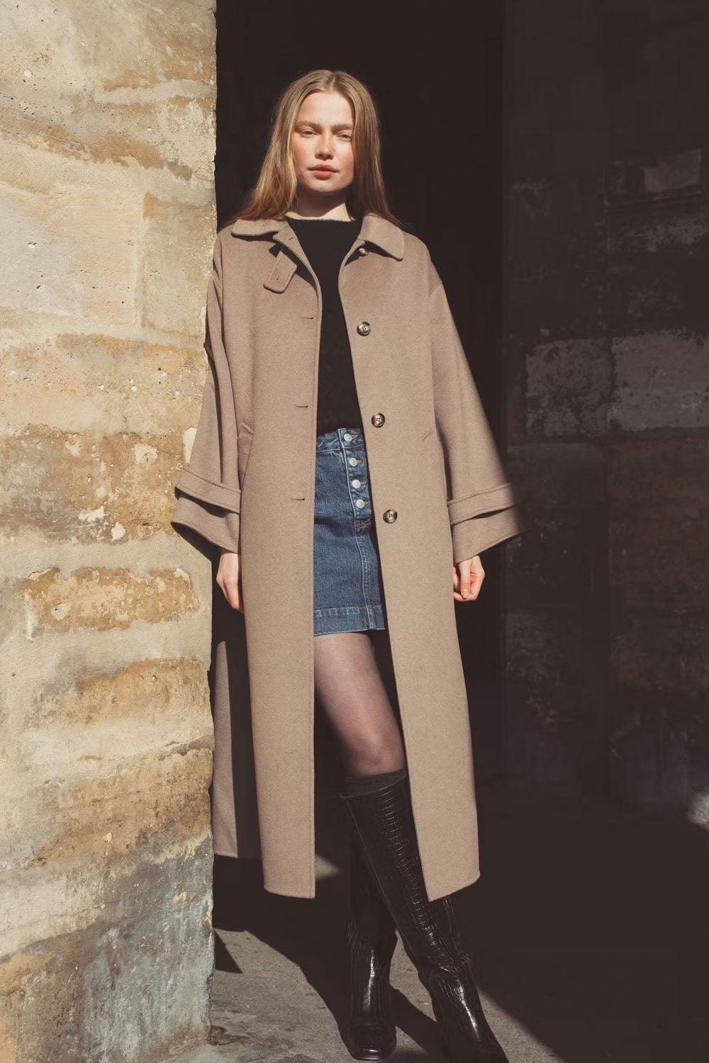 Amelia Coat Taupe