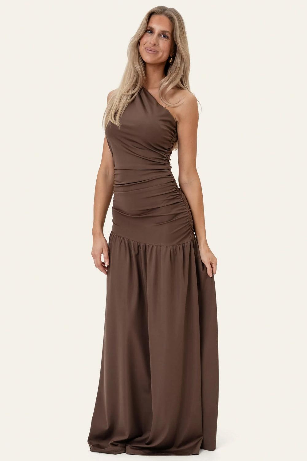 AmeliaIc Maxi Dress Dark Brown