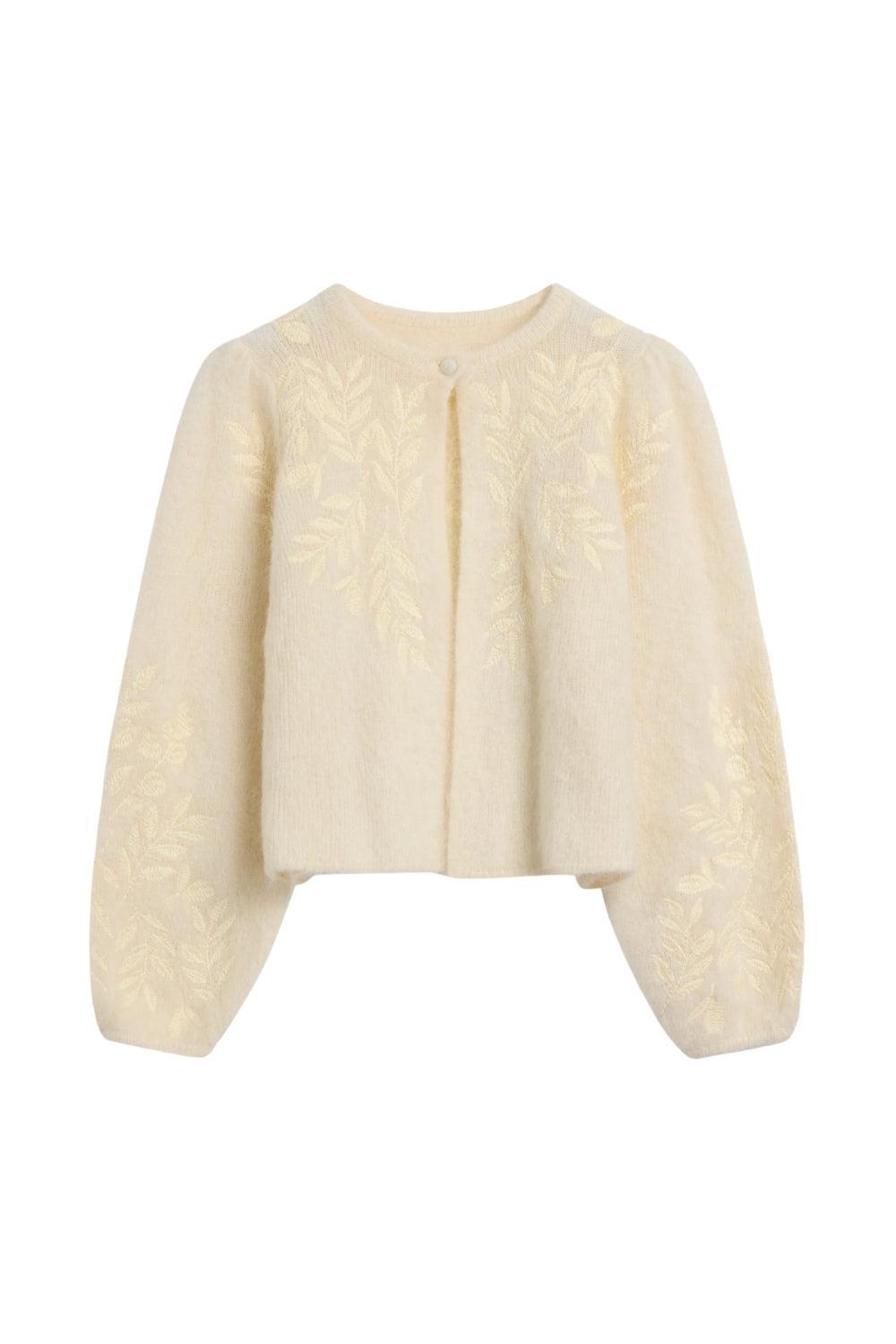 Amie Chunky Cardigan Bright White