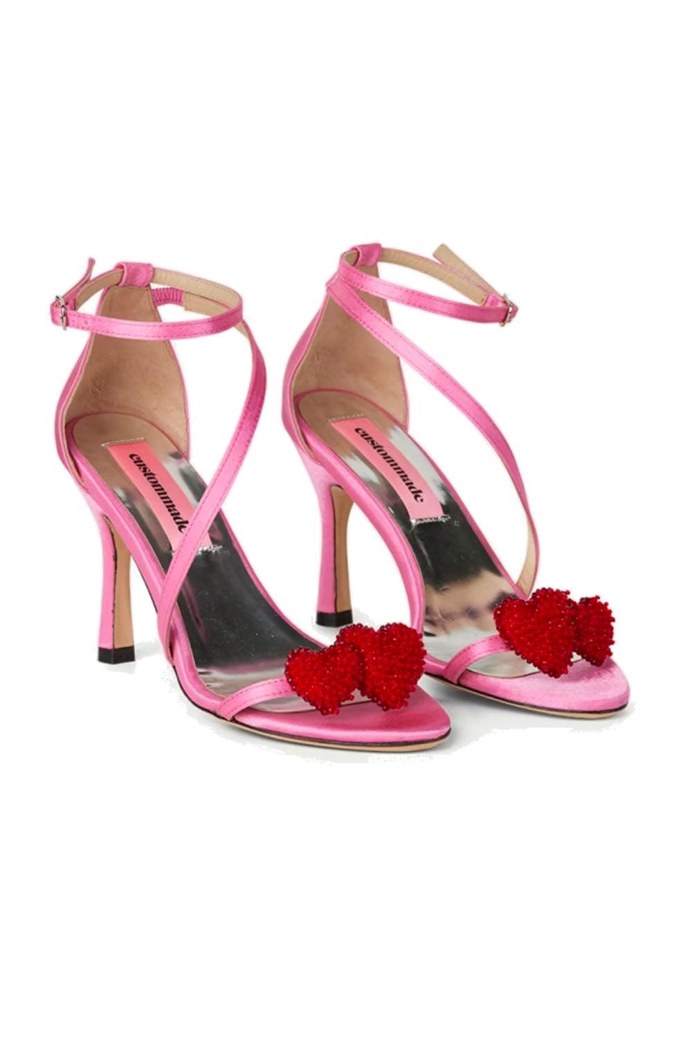 Amy Satin Heart Pastel Lavender