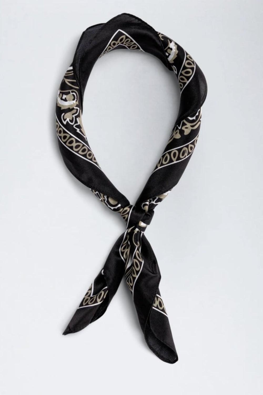 Angeliki Silk Scarf Brown