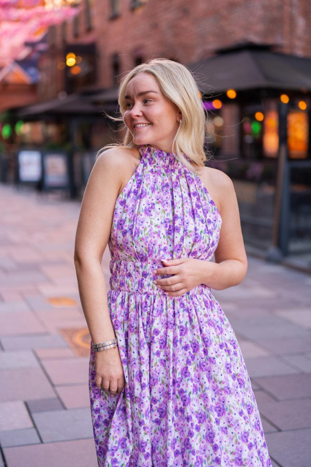 Angelina Maxi Dress Moon Flower