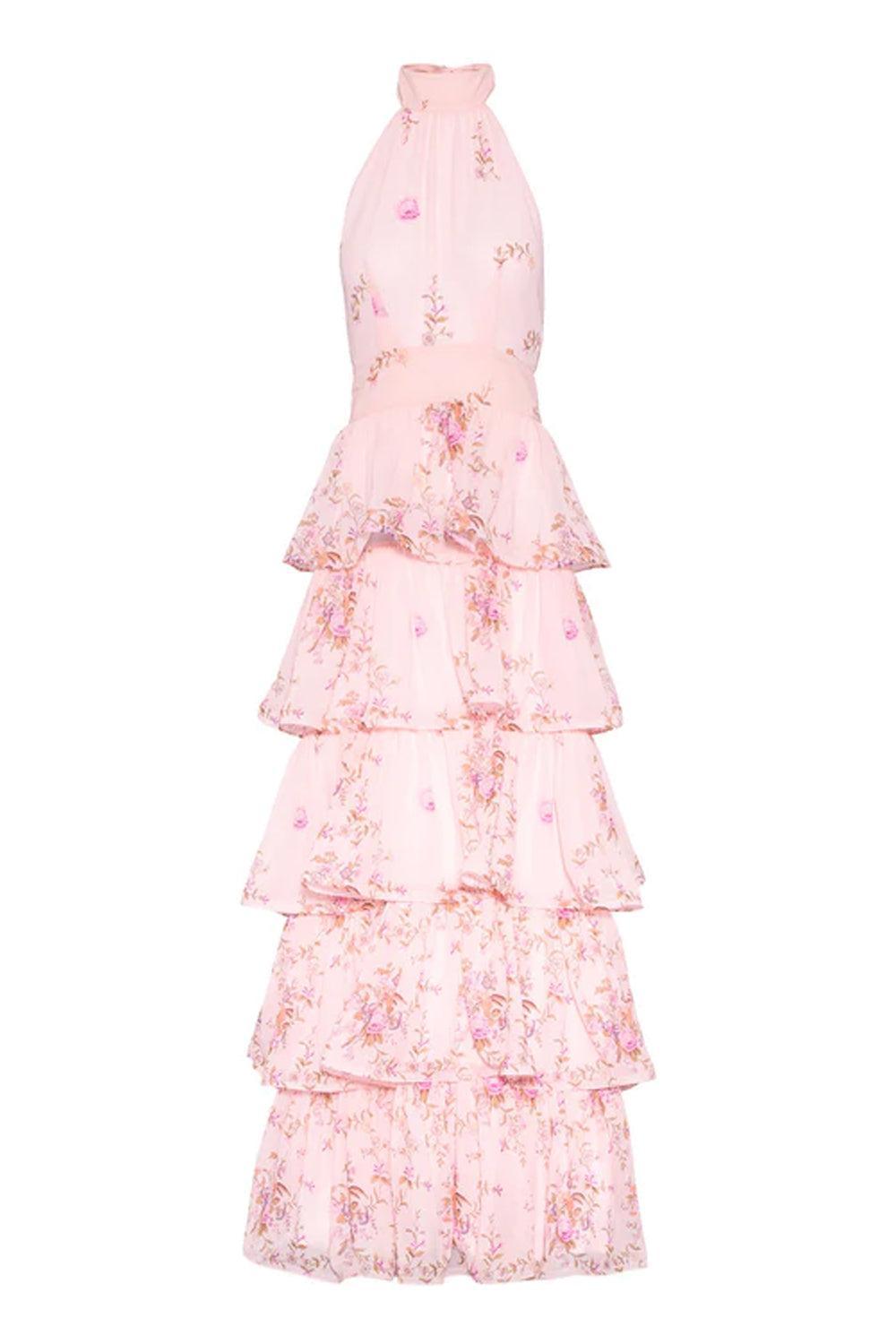 Angeline Maxi Dress Blush Bloom