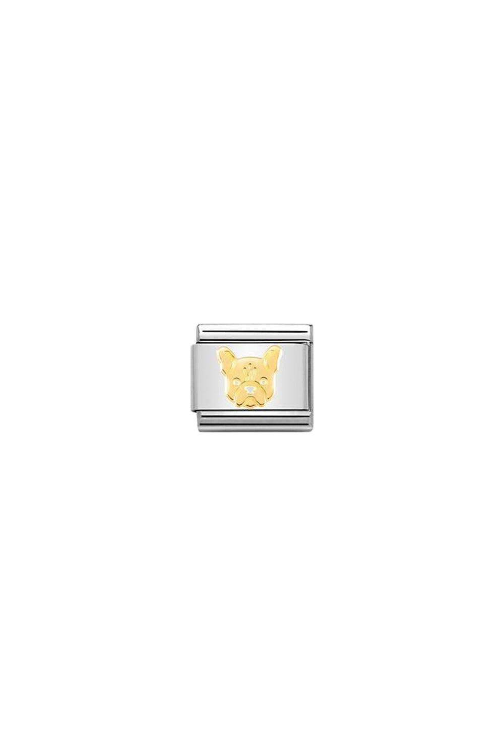 Animals 18k Gold & enamel French Bulldog