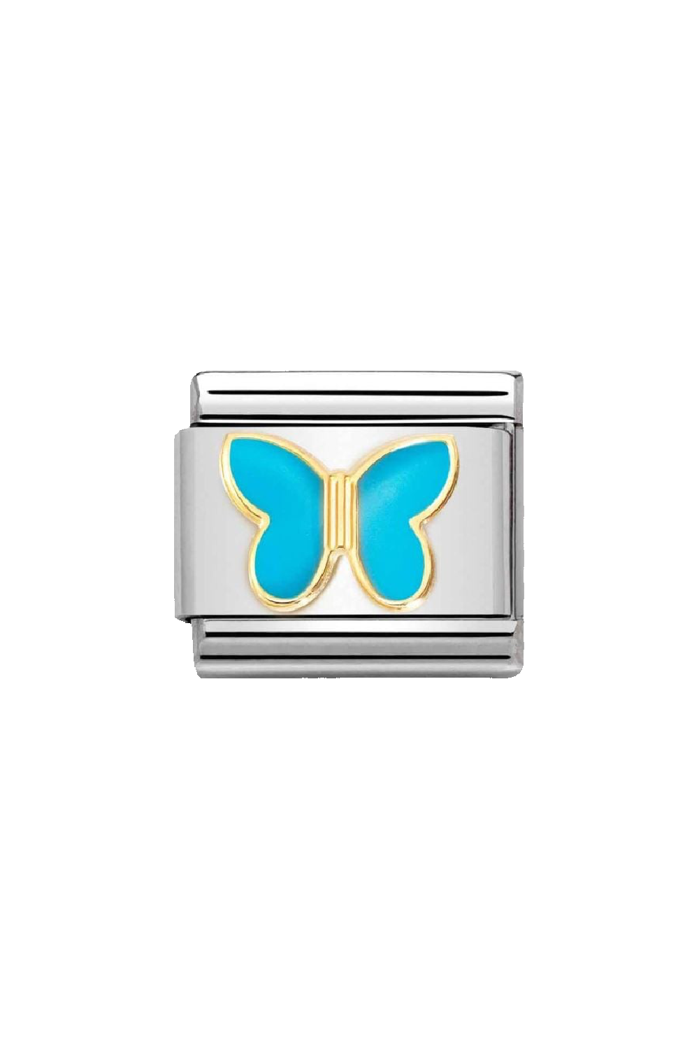 Animals 18k Gold & enamel Turquoise Butterfly