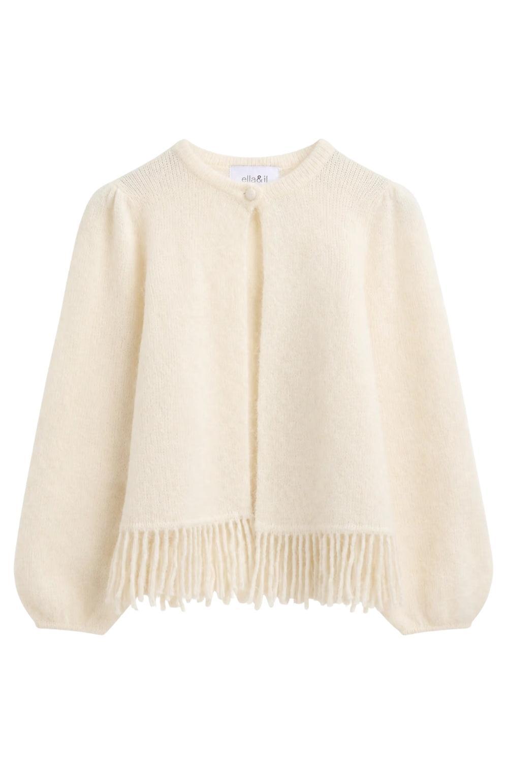 Anita Chunky Cardigan Bright White